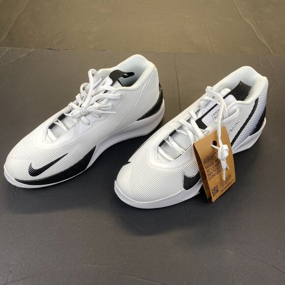 Nike G.T. Jump Academy Basketball Shoes (White/Black/Metallic Silver) Size 7 main image 10